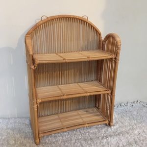 Boho wicker shelf ✨